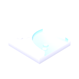 Snow Tile Corner Round